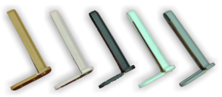 Suporte para prateleira com acabamento em cores